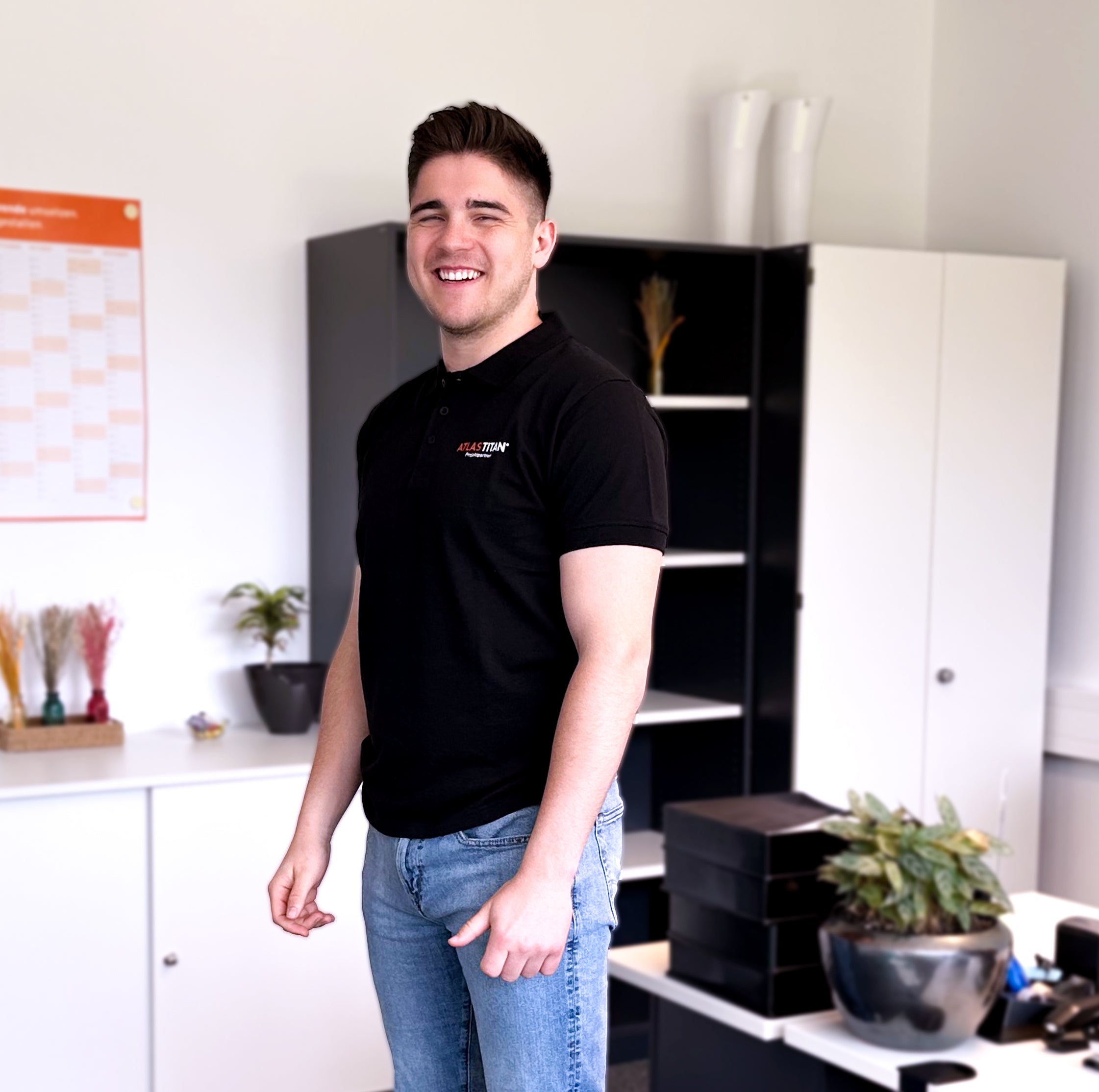 PureWaste Polo in Schwarz