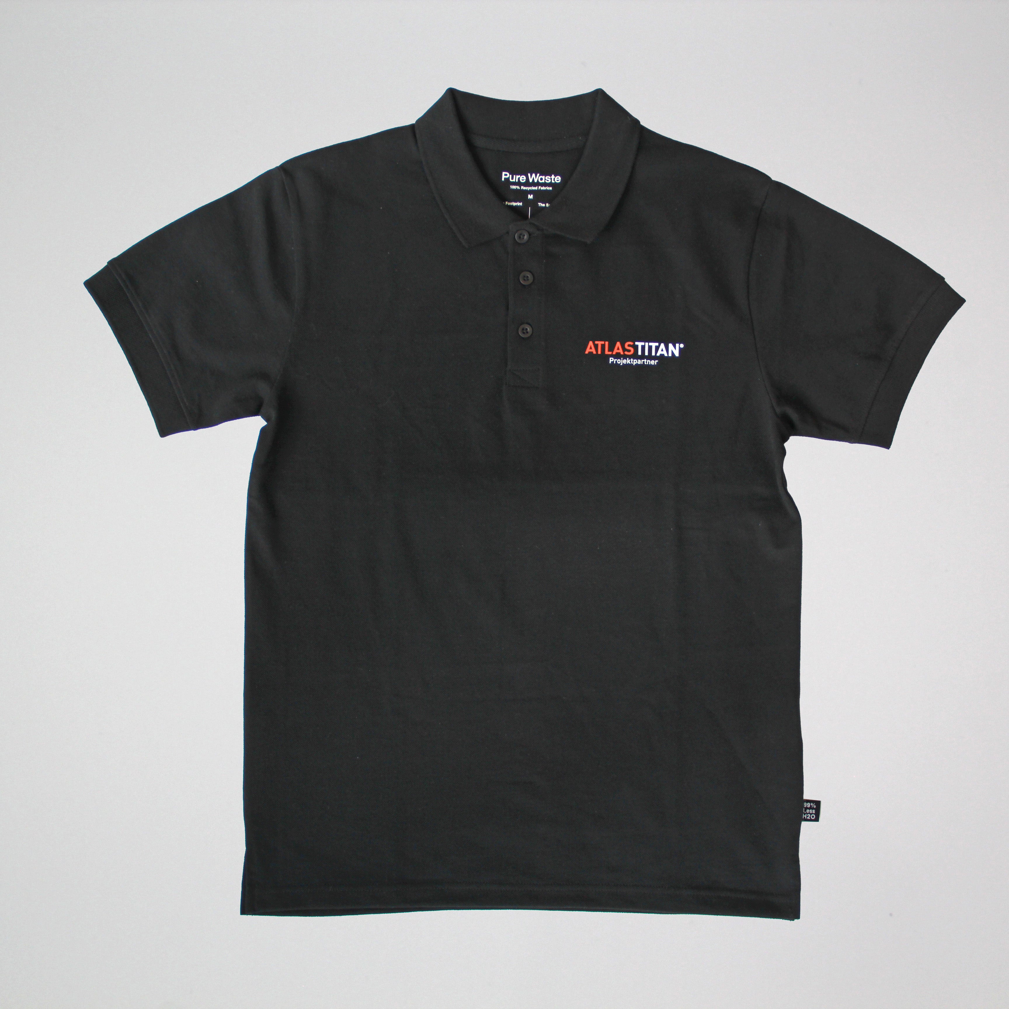 PureWaste Polo in Schwarz